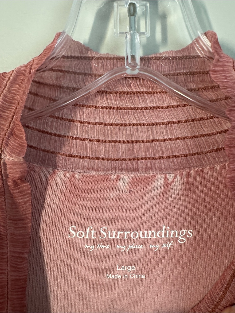 Soft Surroundings Mock Neck Silk Embroidered Blouse Size L Romantic Feminine - Picture 8 of 11